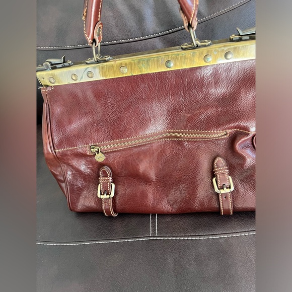 Floto Brown Leather Bag - Picture 2 of 7